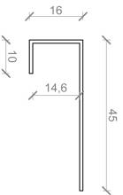 Endekant enkelt til facadebeklædning